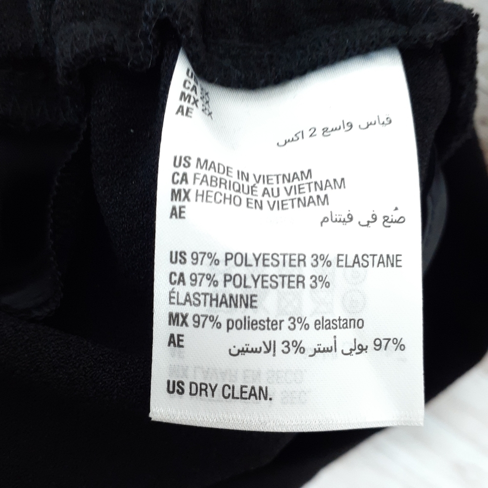 Bar III Ankle Dress Pants 2X Black Suit Separates 870 - Picture 7 of 7